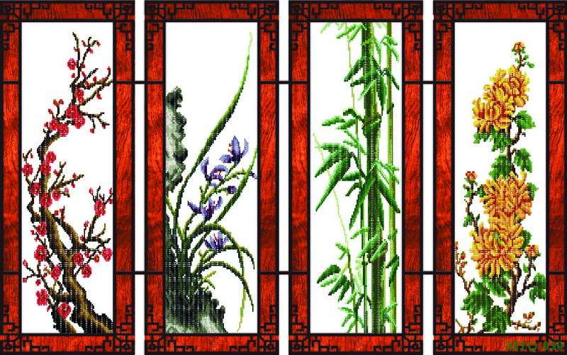 Tranh tứ quý MTQ-030